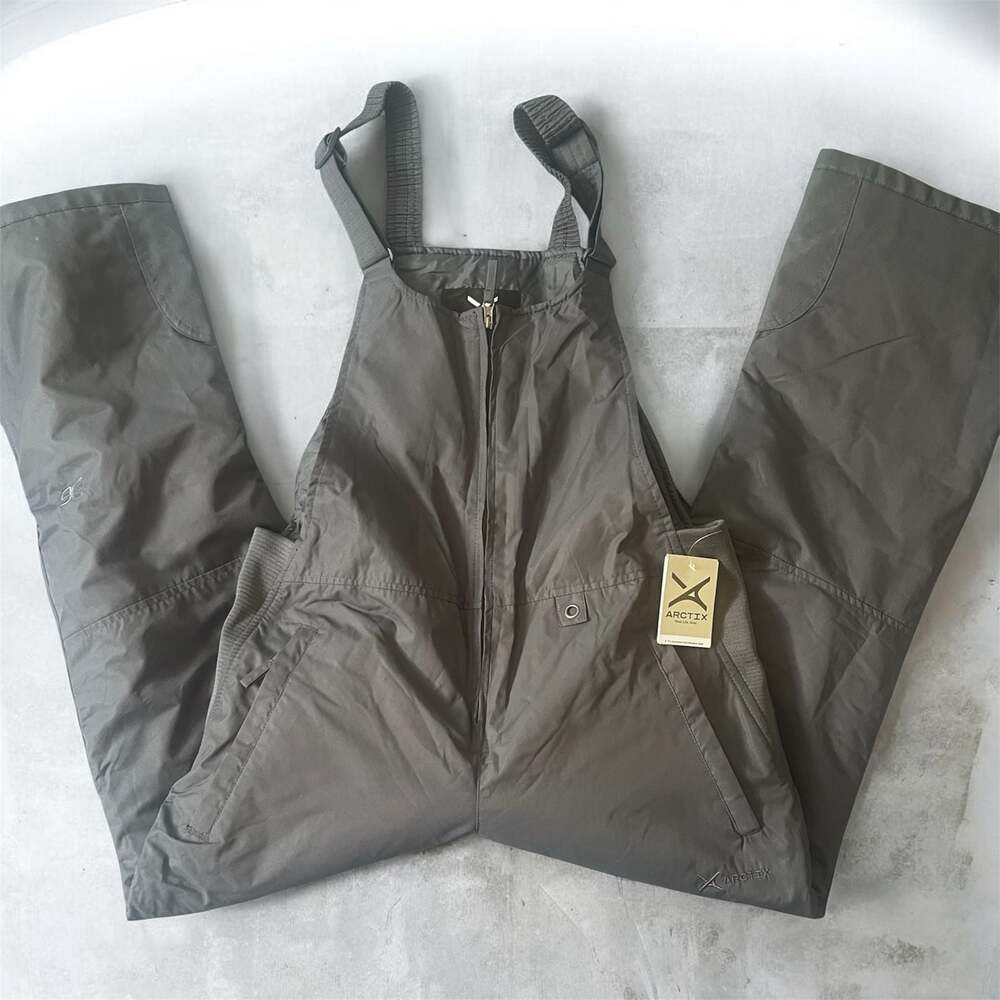 Arctix Women's Essential Bib Insulated Snow Overalls Size L Steel Gray